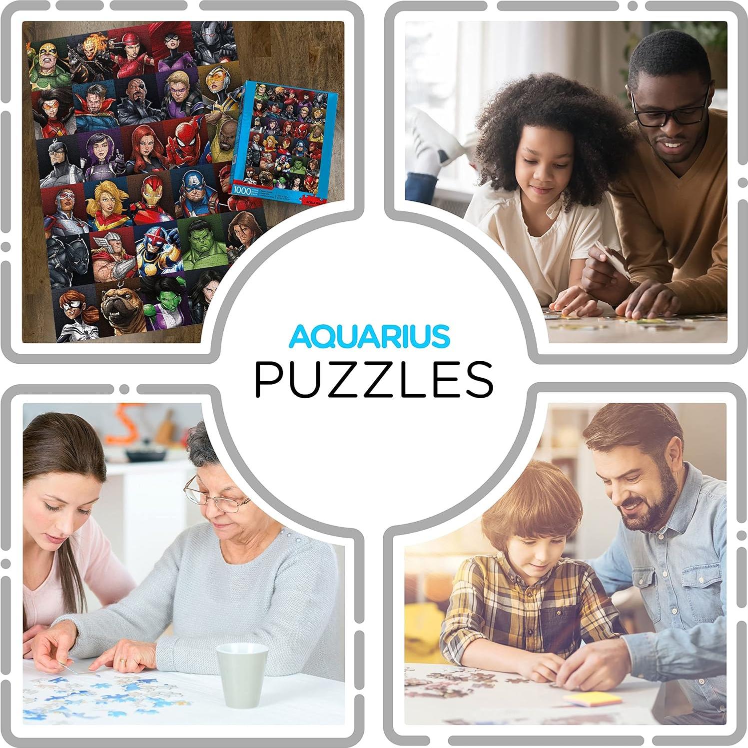 Rompecabezas 1000 Piezas Marvel Superhéroes Aquarius 50.8x71.1cm