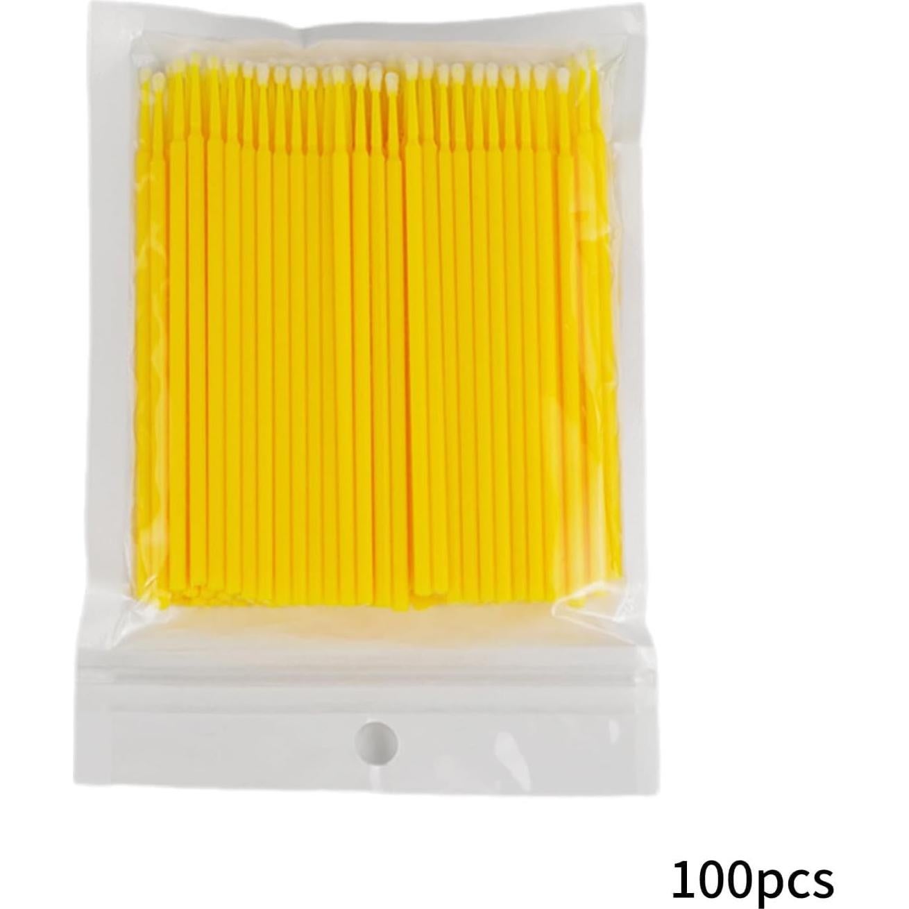 100 Palitos Aplicadores Micro Brocha Desechables HODASHI