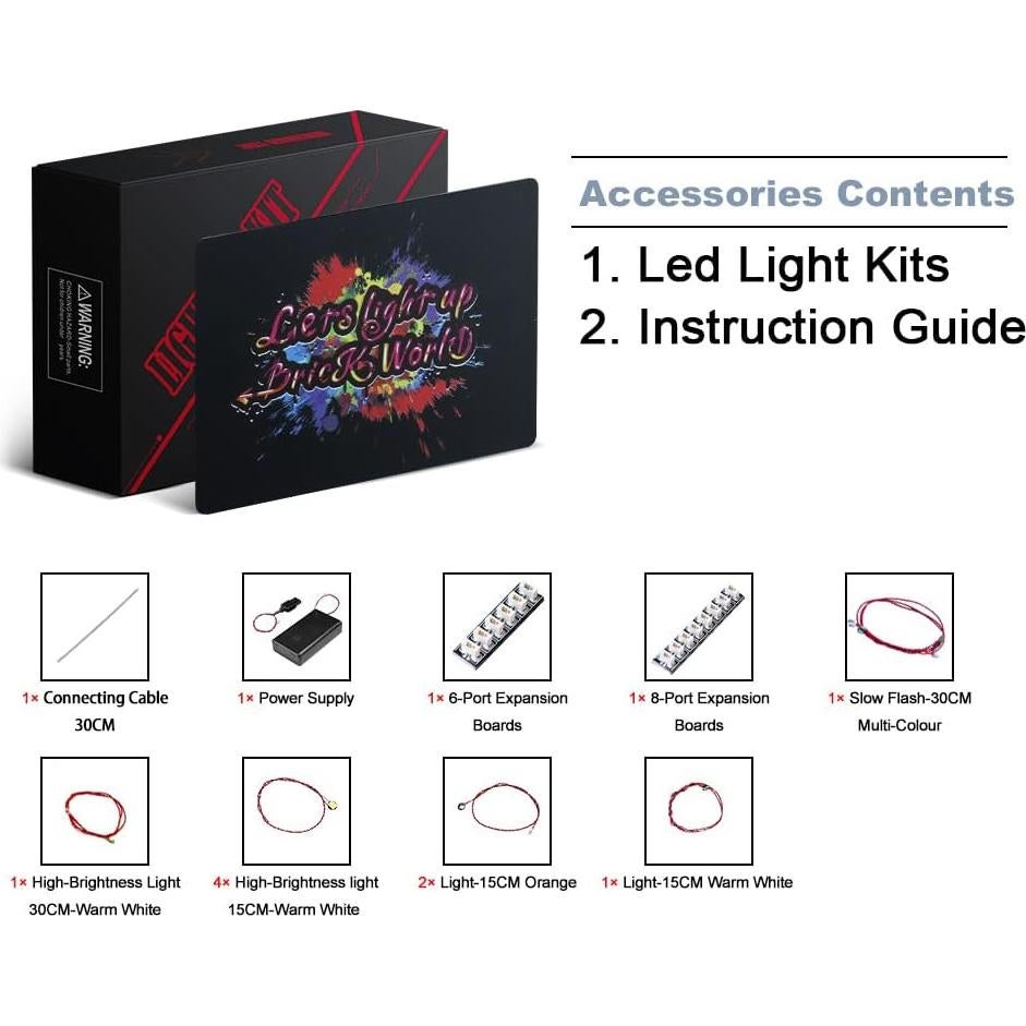Kit de Luz LED BrickBling para Casa Madrigal LEGO 43202