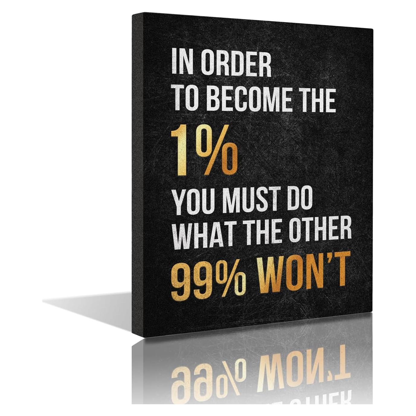 Arte de Pared Motivacional Istrion Lienzo Enmarcado 40x30 cm