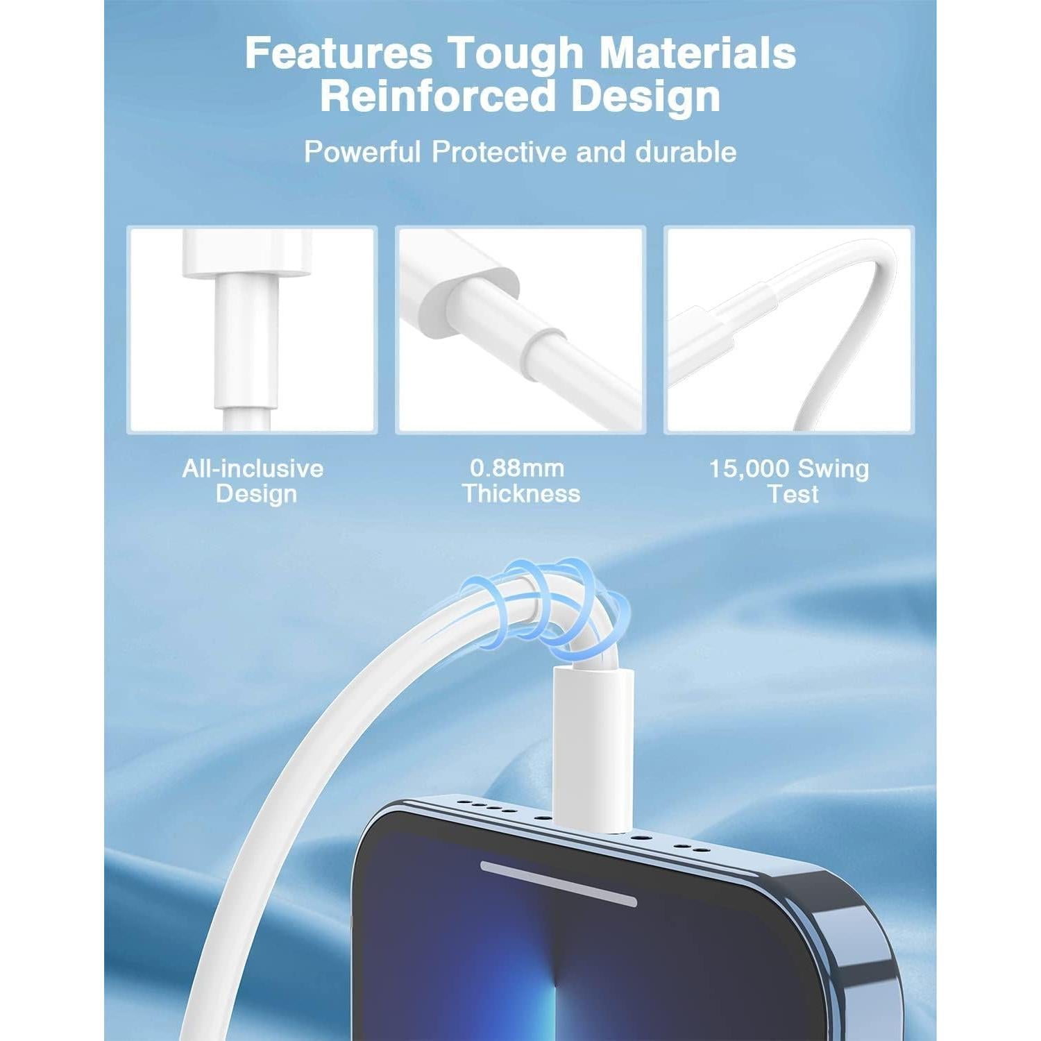 Cable USB C a Lightning 2Pack 0.91m Susnwere Carga Rápida