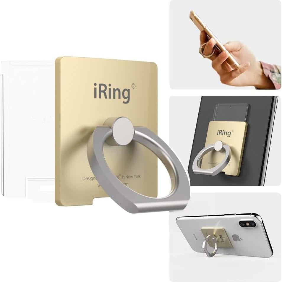 Soporte para Teléfono AAUXX iRing Dorado - Carga Inalámbrica