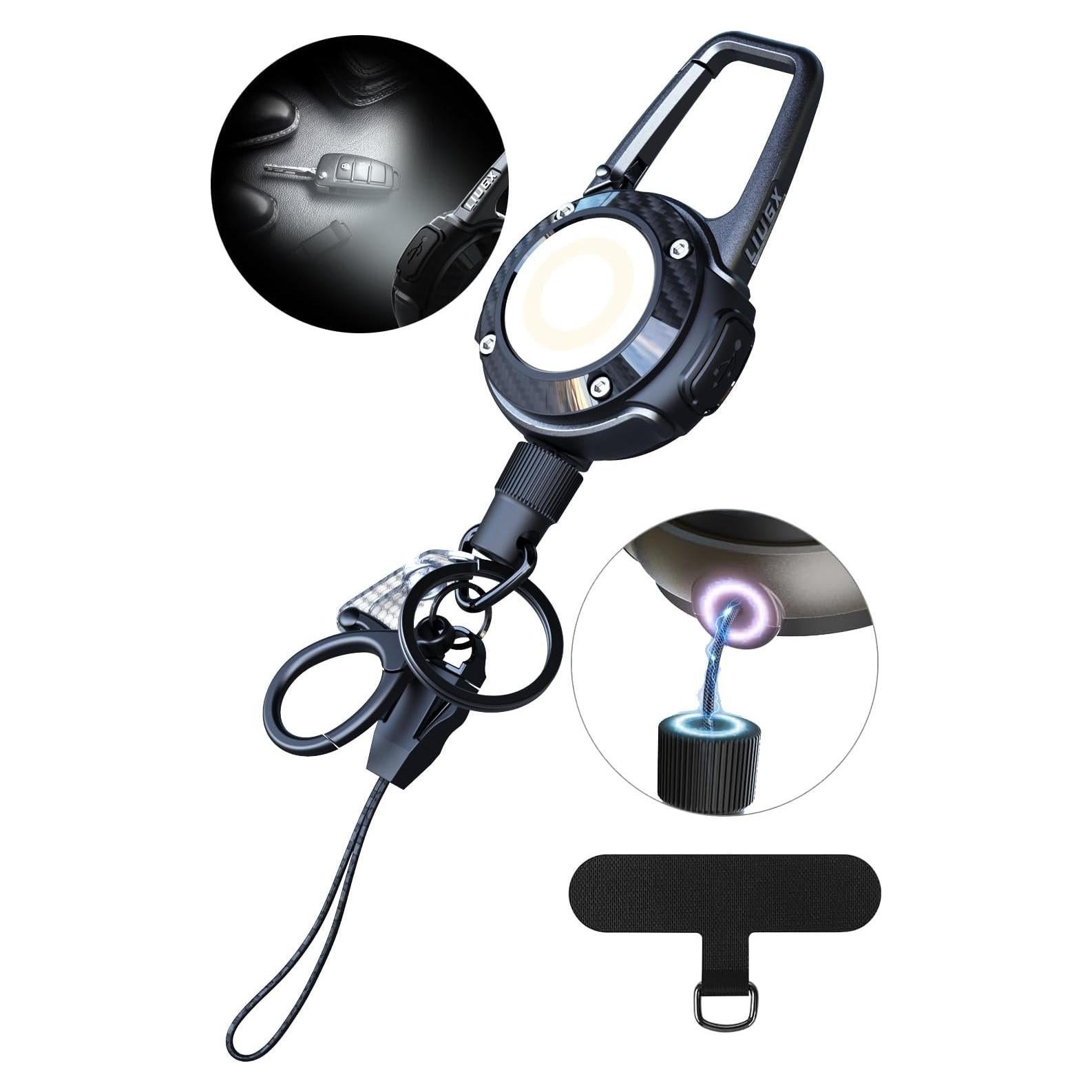 Linterna de Llavero Magnética LIUGX LED 250 Lúmenes Recargable