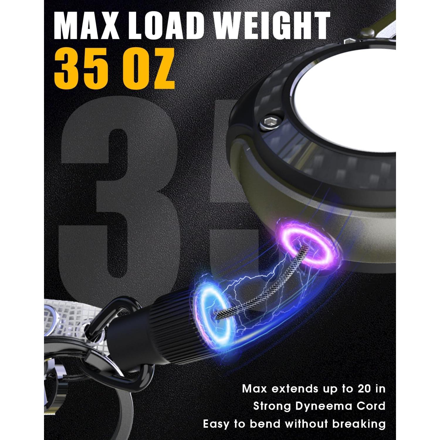 Linterna de Llavero Magnética LIUGX LED 250 Lúmenes Recargable