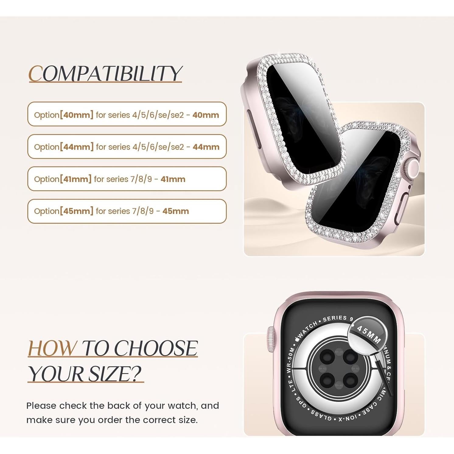 Protector de Pantalla Goton Brillante para Apple Watch 41-46mm