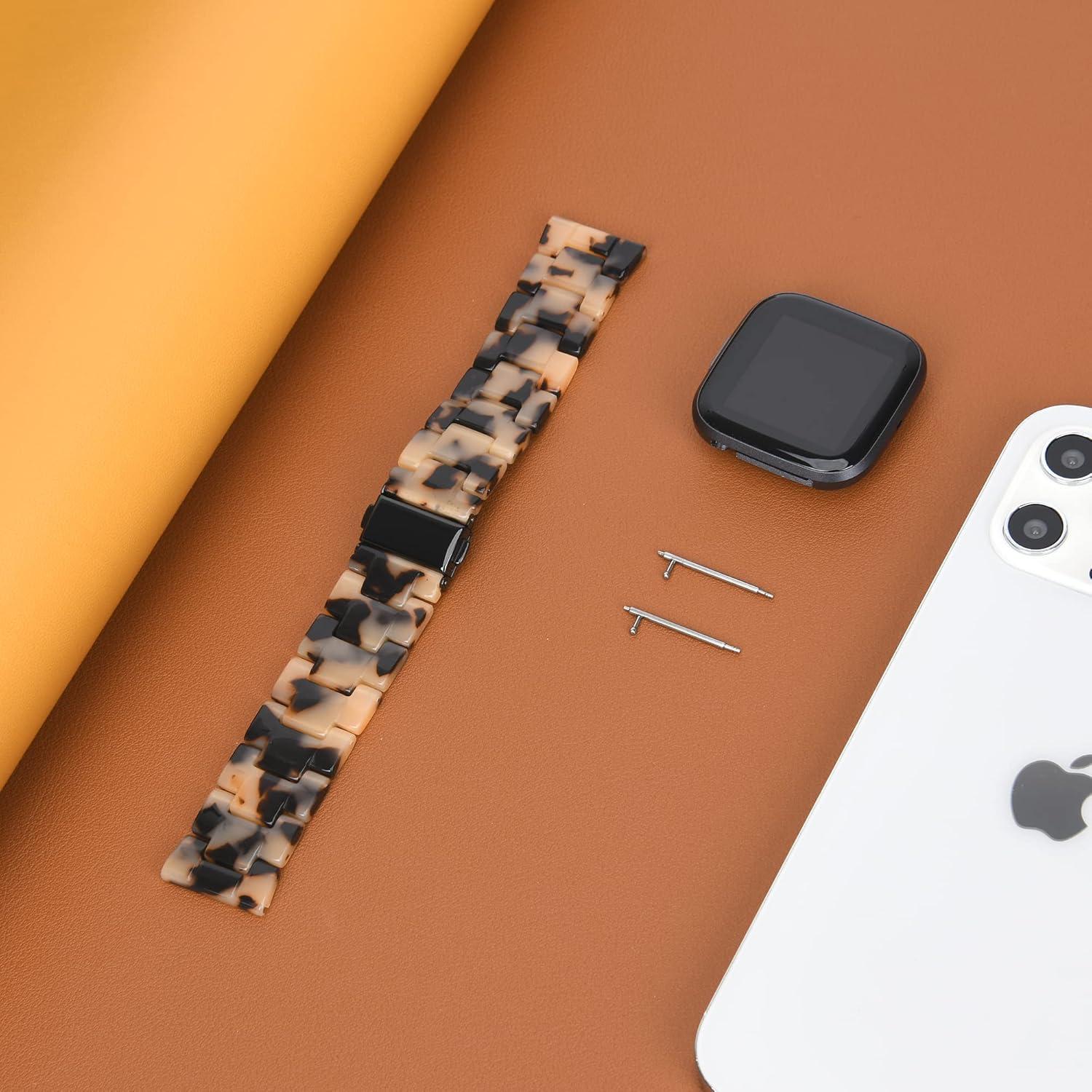 Banda de Reloj Resina AWSMORE para Fitbit Versa 2 - Patrón de Vaca