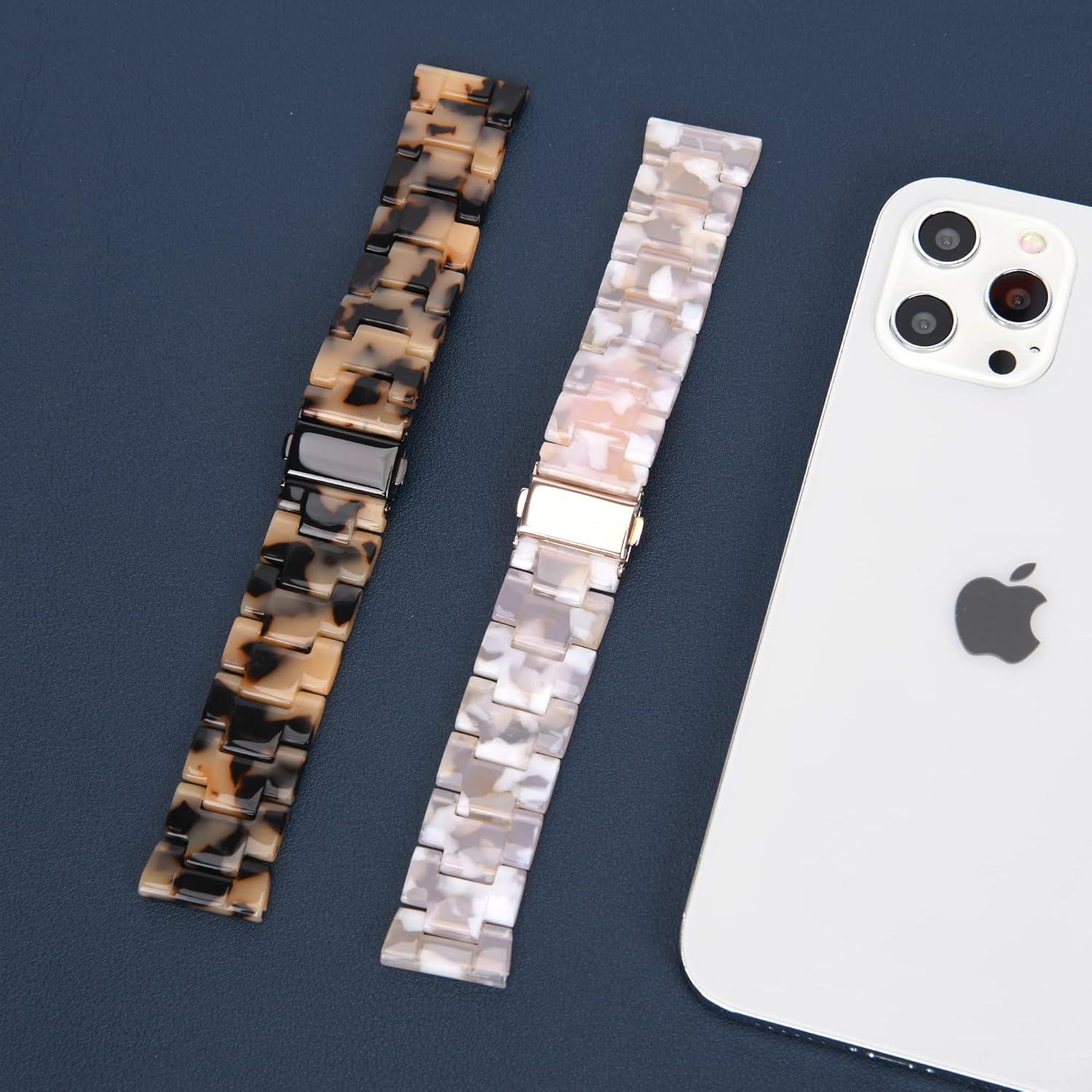 Banda de Reloj Resina AWSMORE para Fitbit Versa 2 - Patrón de Vaca