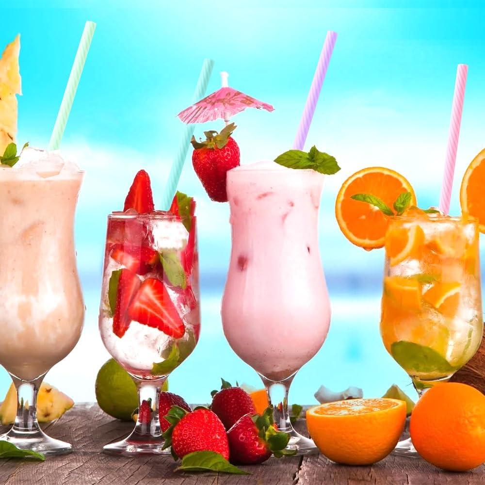 Popotes de Silicona Reutilizables XoGiyu 10 Piezas con Estuche