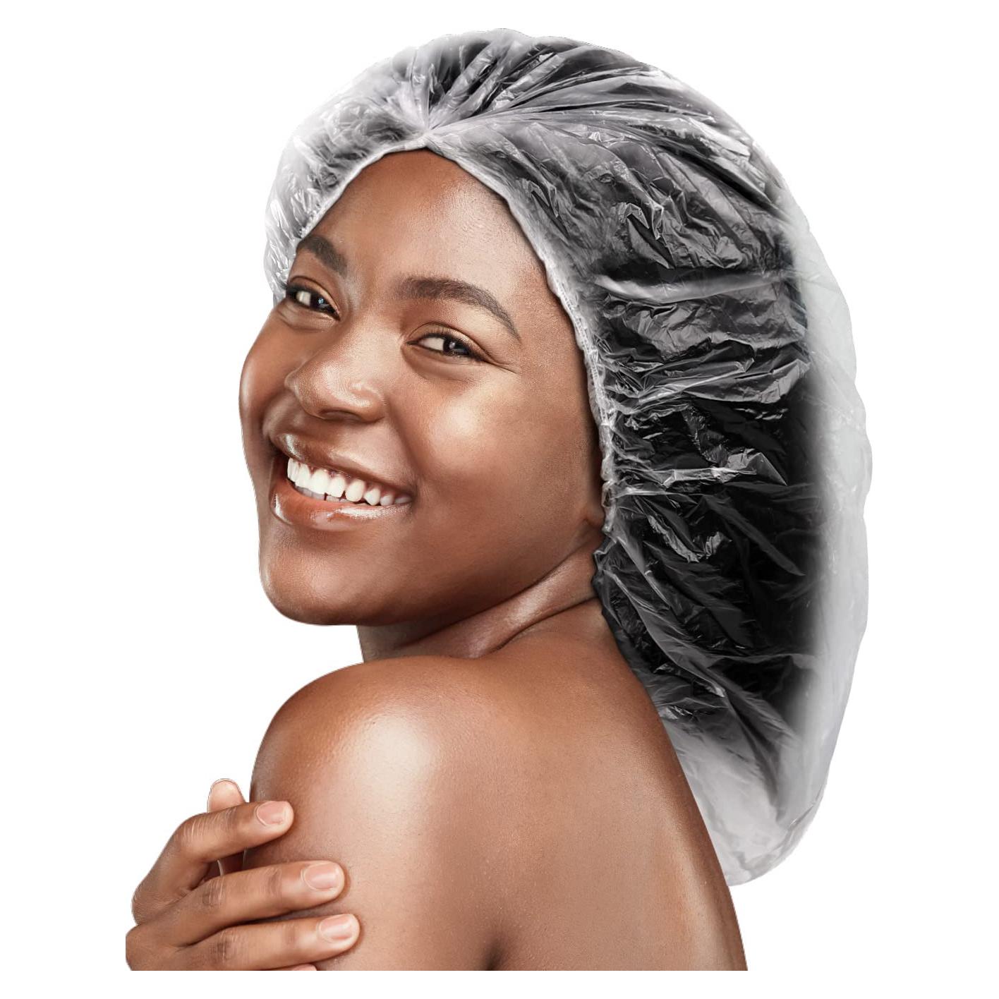 10 Gorros de Ducha Desechables XL Yuest para Cabello Largo