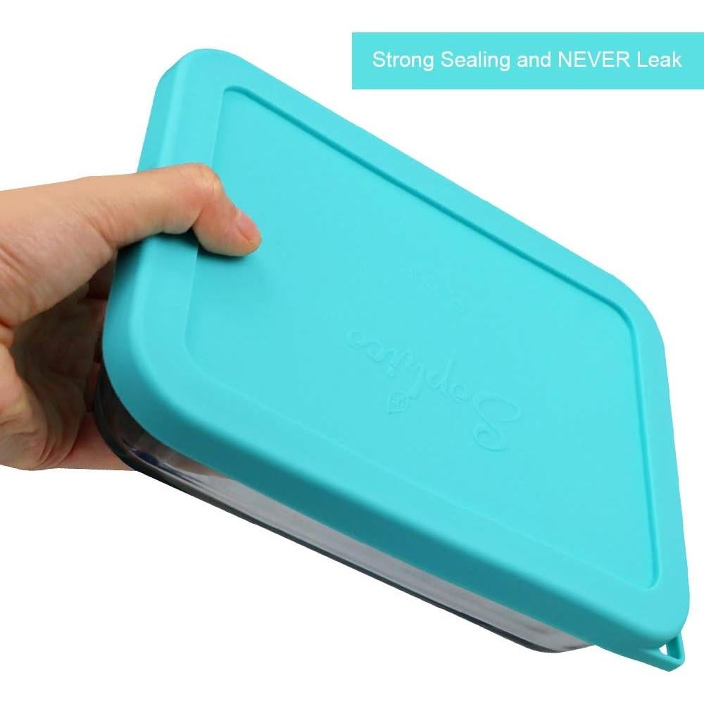 Cubiertas de Silicona Rectangulares 3 Tazas SOPHICO Menta 2 Pzas