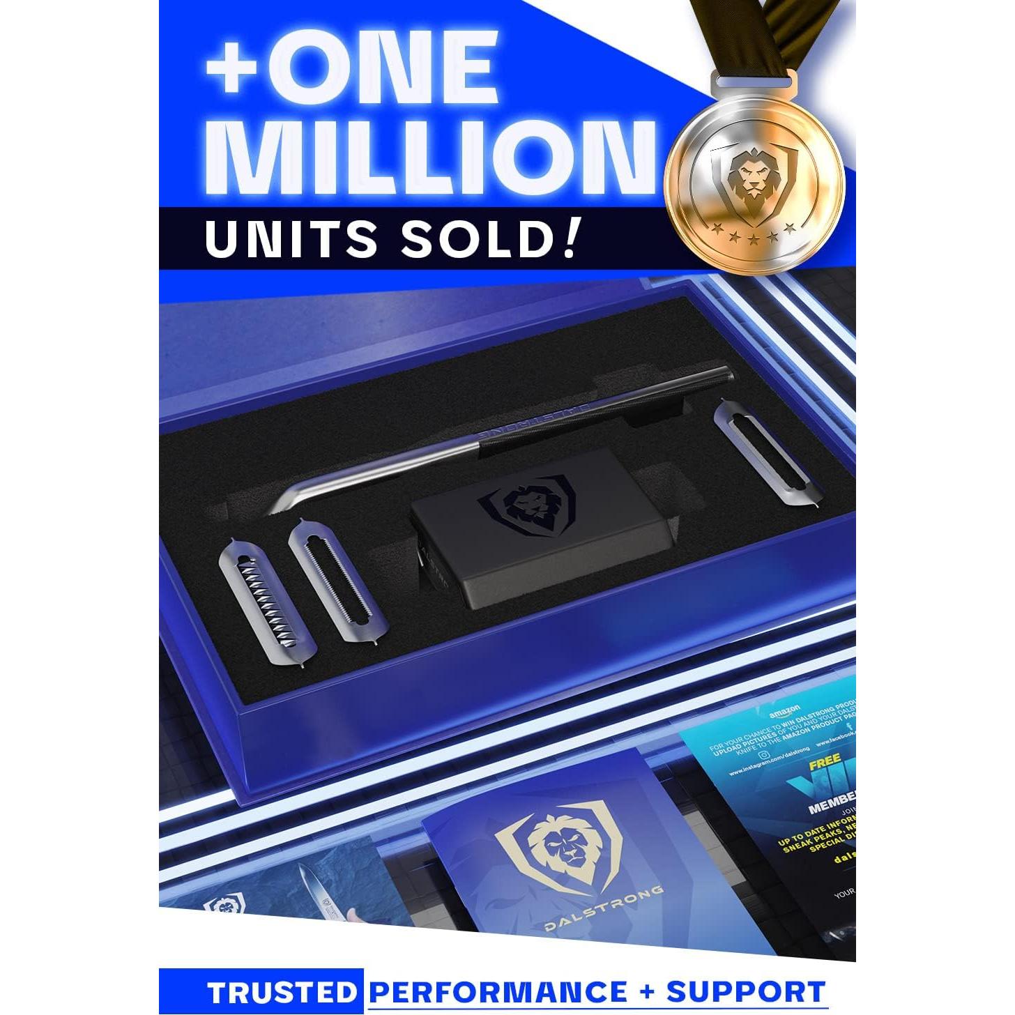 Pelador Recto Dalstrong Razor VX-I - Acero Inoxidable 3 Cuchillas