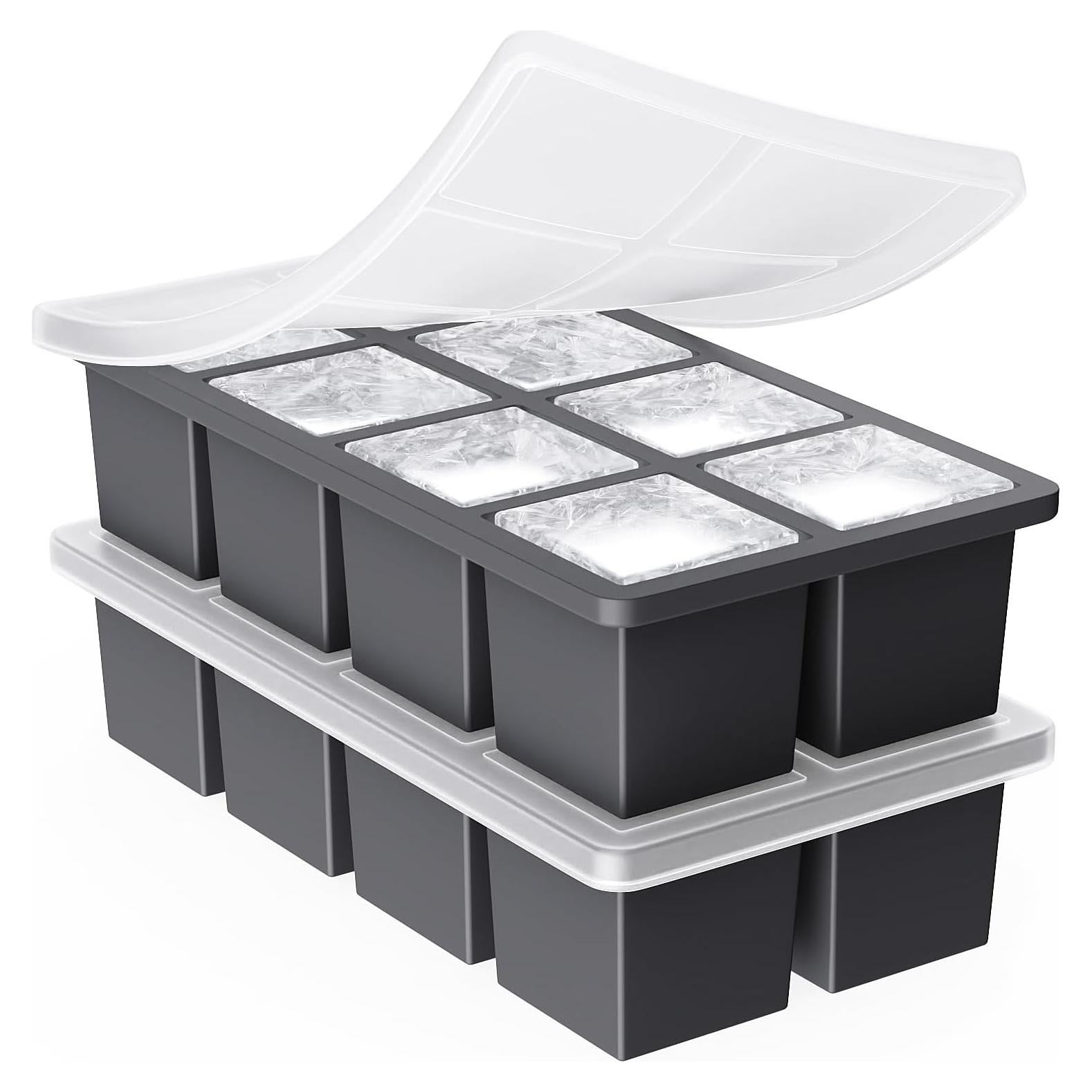 Bandeja de Hielo Grande GGOW de Silicona Cuadrada 5.08 cm