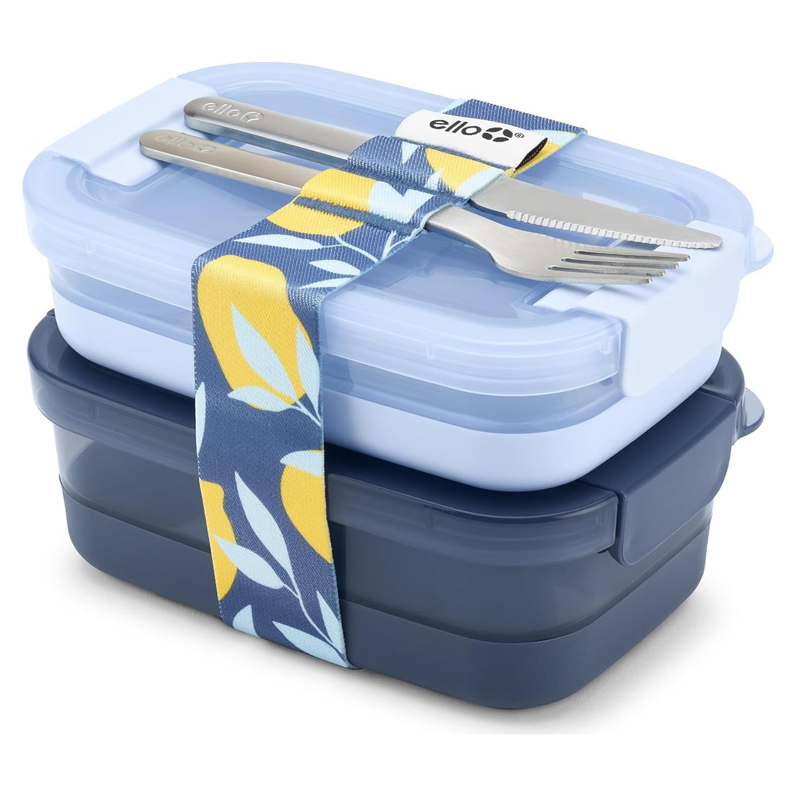 Contenedor de Almuerzo Apilable Ello 2 y 3 Tazas Arándano