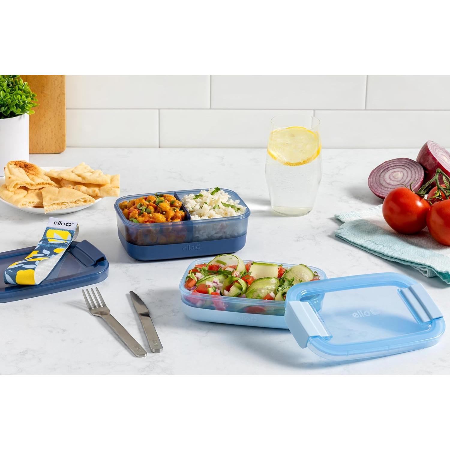 Contenedor de Almuerzo Apilable Ello 2 y 3 Tazas Arándano