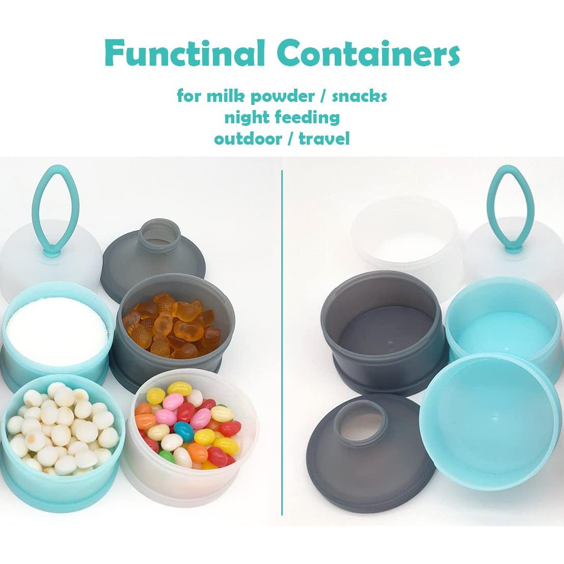 Dispensador de Fórmula para Bebés LADISO 4 Compartimentos BPA Free