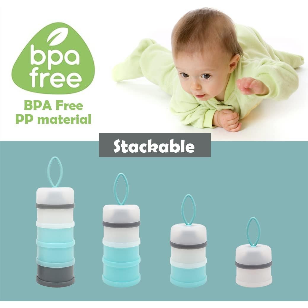 Dispensador de Fórmula para Bebés LADISO 4 Compartimentos BPA Free