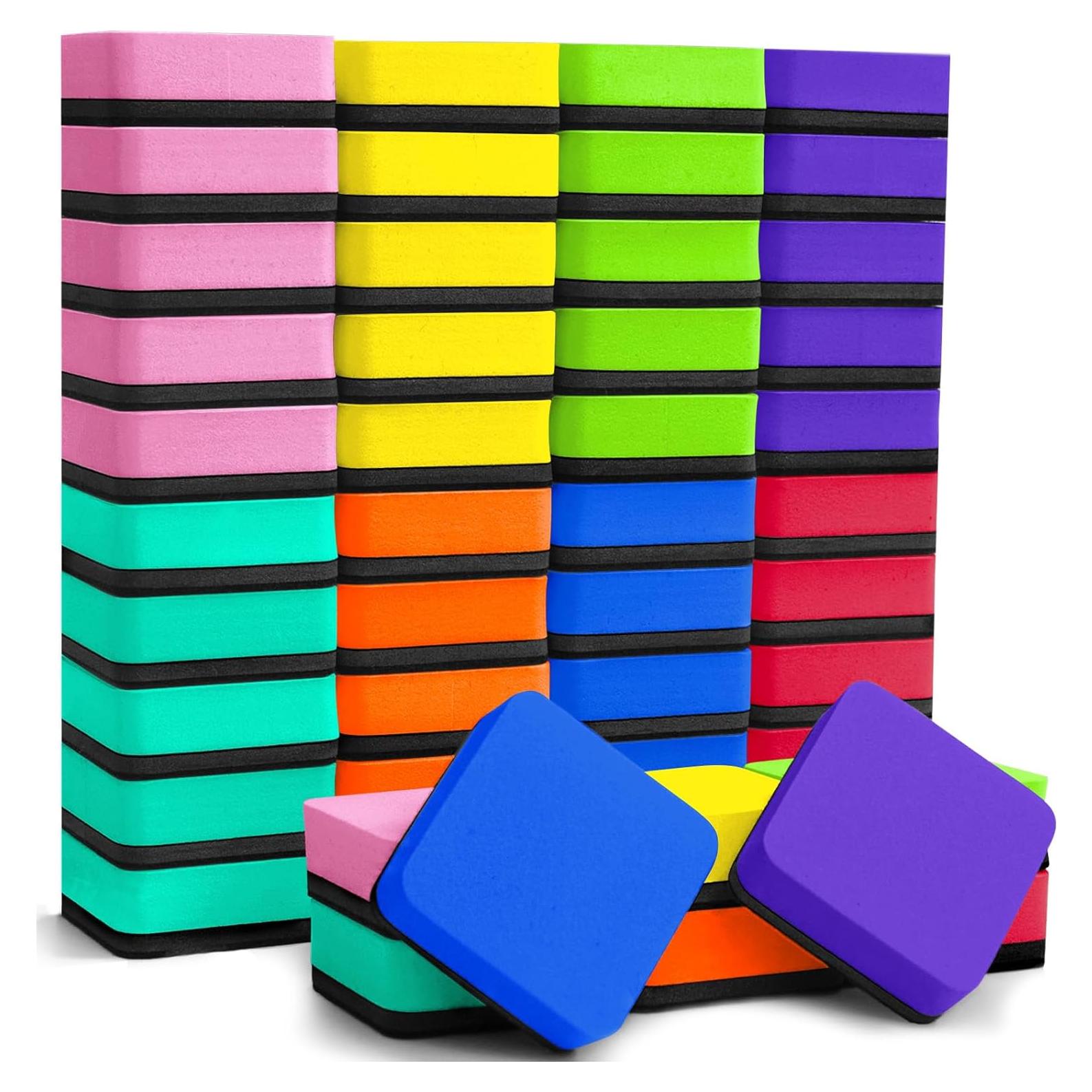 Borradores de Pizarra Blanca Magnéticos EAONE - 48 Piezas