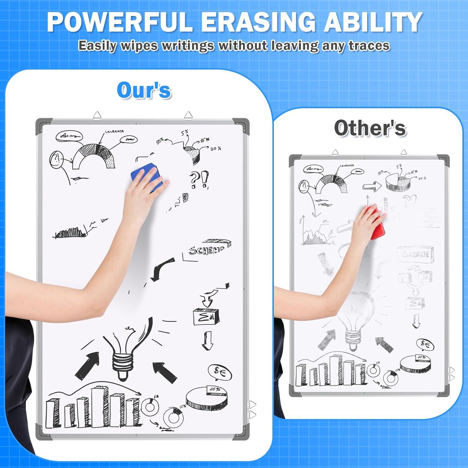 Borradores de Pizarra Blanca Magnéticos EAONE - 48 Piezas