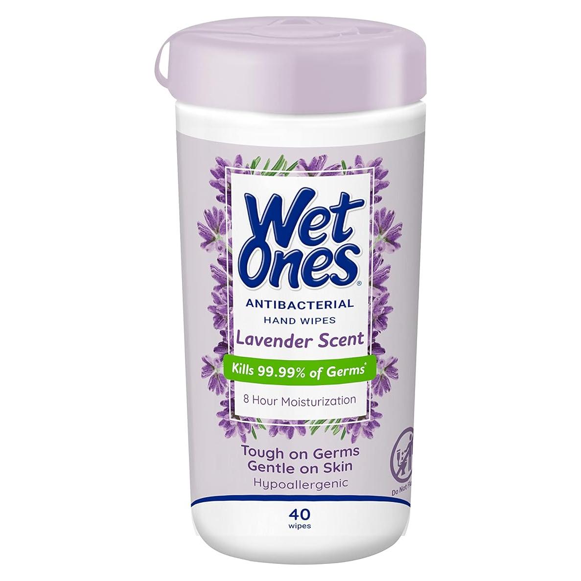 Toallitas Antibacteriales Wet Ones Lavanda 40 Unidades