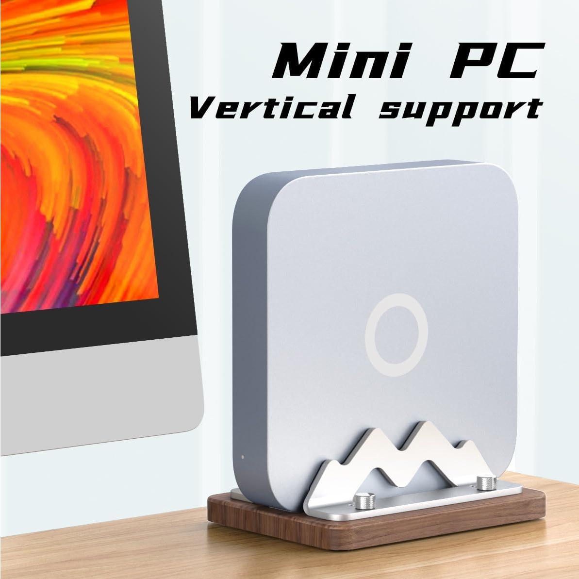 Soporte Vertical de Madera AODUKE para Mac Mini 2024 Ajustable