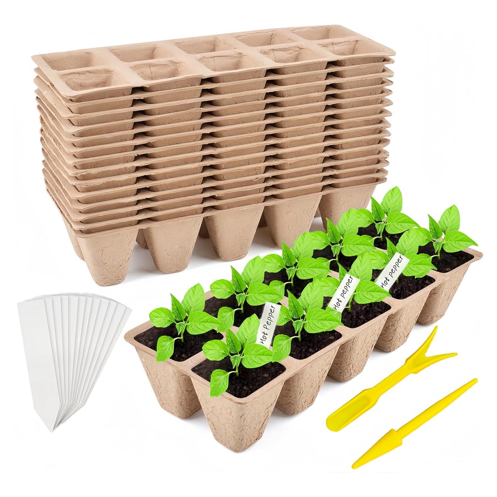 Bandeja de Inicio de Semillas 240 Celdas Sayehuanye Biodegradable