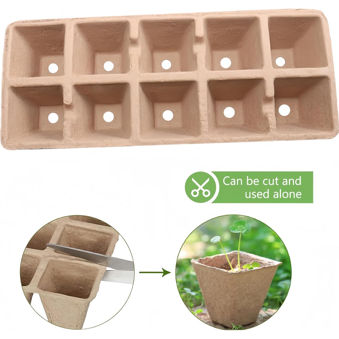 Bandeja de Inicio de Semillas 240 Celdas Sayehuanye Biodegradable