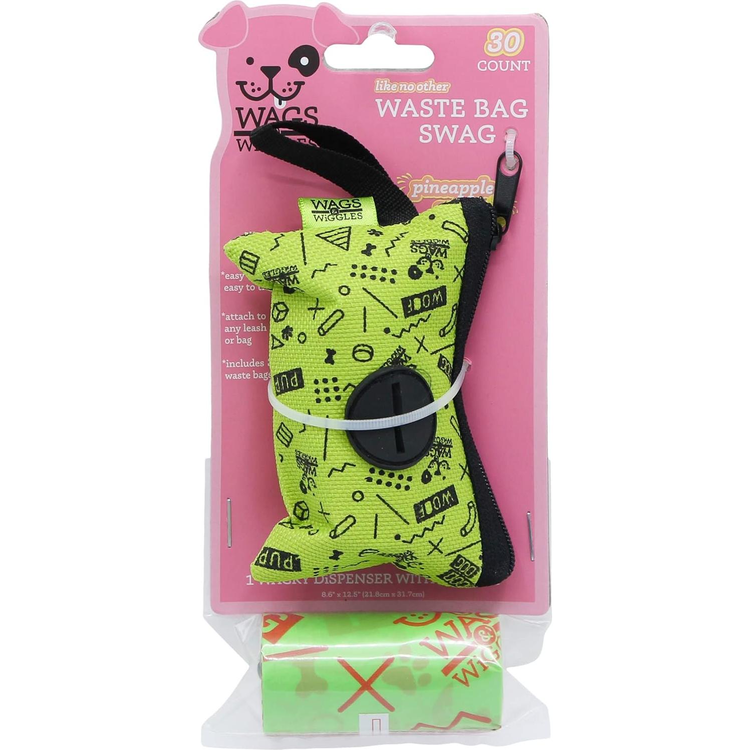 Dispensador de bolsas de desechos Wags & Wiggles 30 unidades