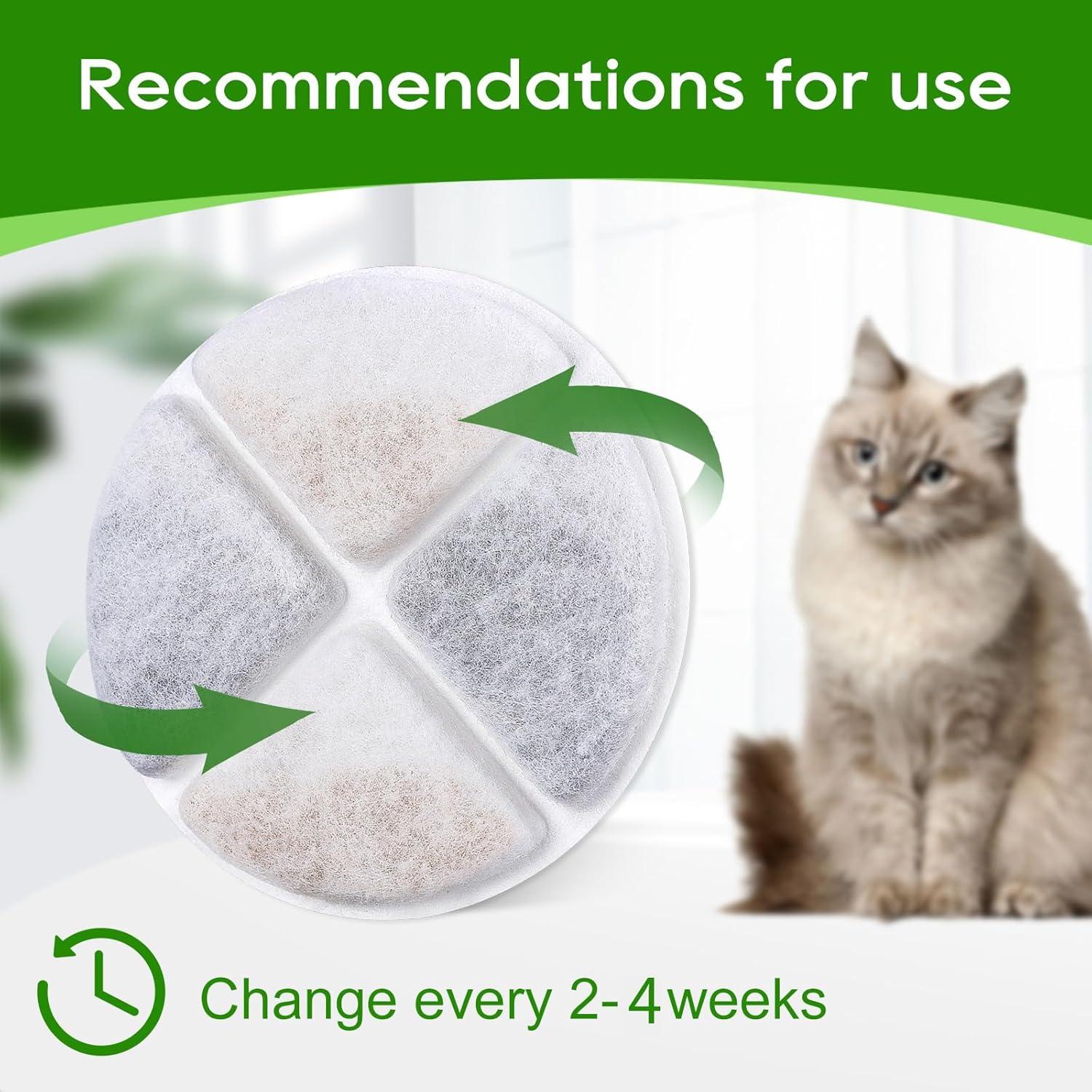 Filtros de agua para gatos MyfatBOSS - Paquete de 8 filtros