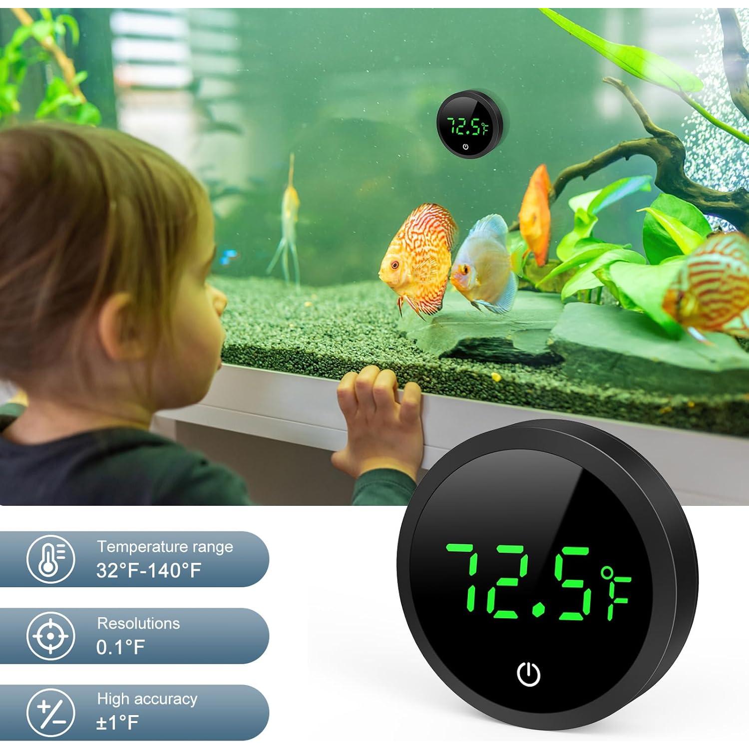 Termómetro Digital de Acuario Ankilo con Pantalla LED HD