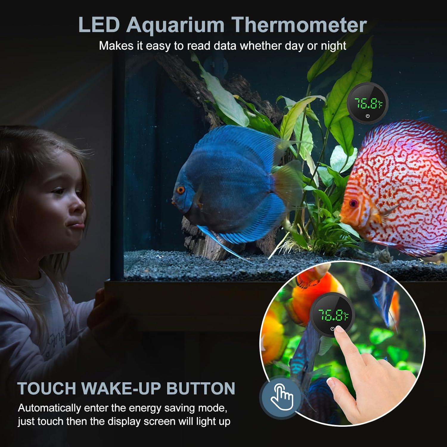 Termómetro Digital de Acuario Ankilo con Pantalla LED HD