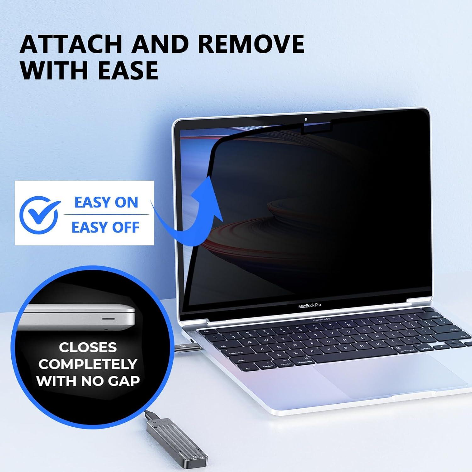 Protector de Pantalla Privado Tarrahow 2 Pack para MacBook Air 15"