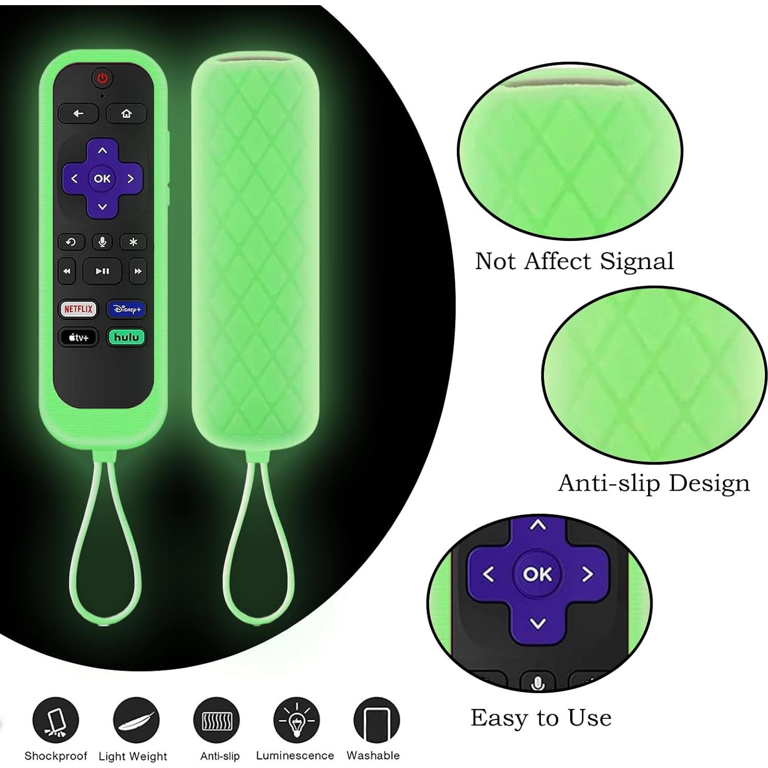 Funda de Silicona Taiyiluo para Control Remoto Roku 2Pack
