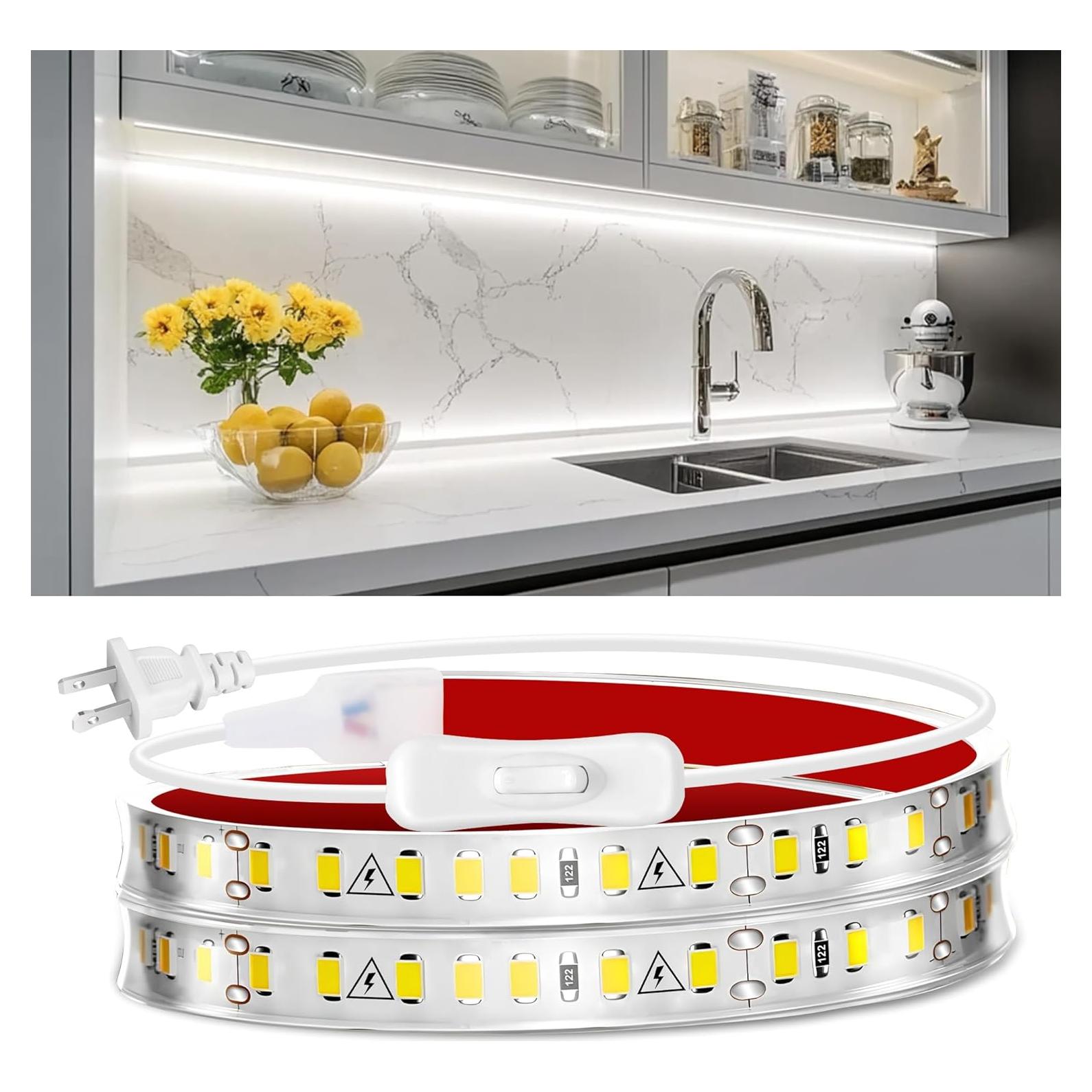 Tira LED bajo gabinete Maylit 60.96 cm 6000K blanca fría