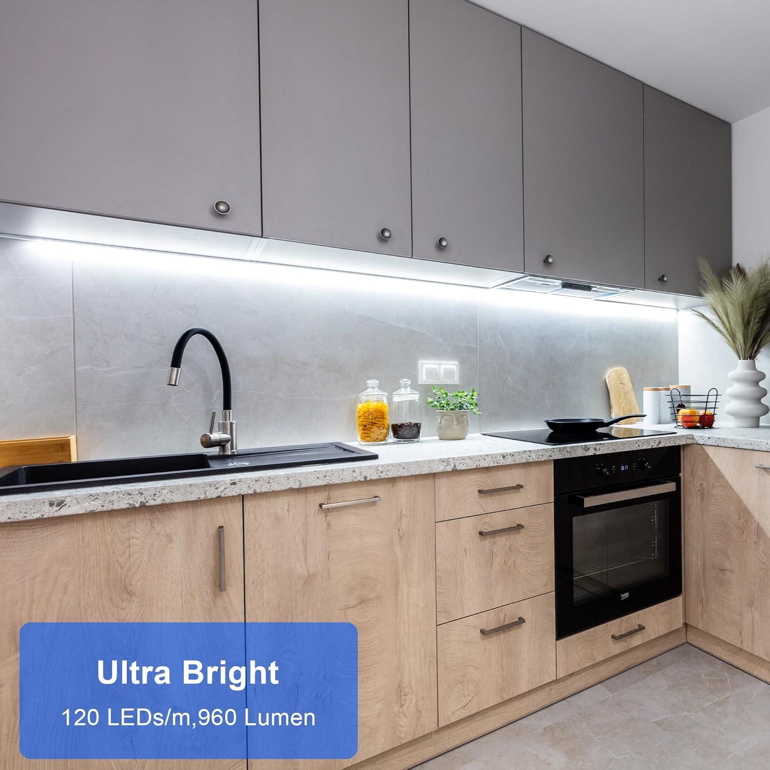 Tira LED bajo gabinete Maylit 60.96 cm 6000K blanca fría