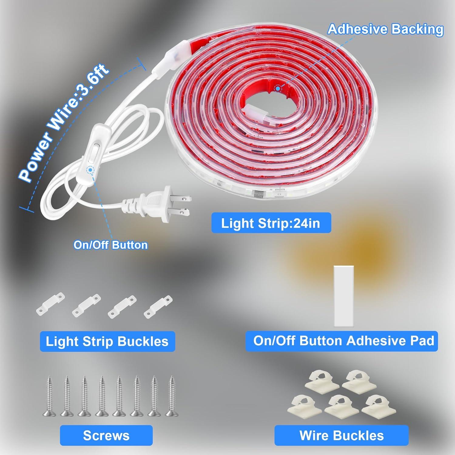 Tira LED bajo gabinete Maylit 60.96 cm 6000K blanca fría
