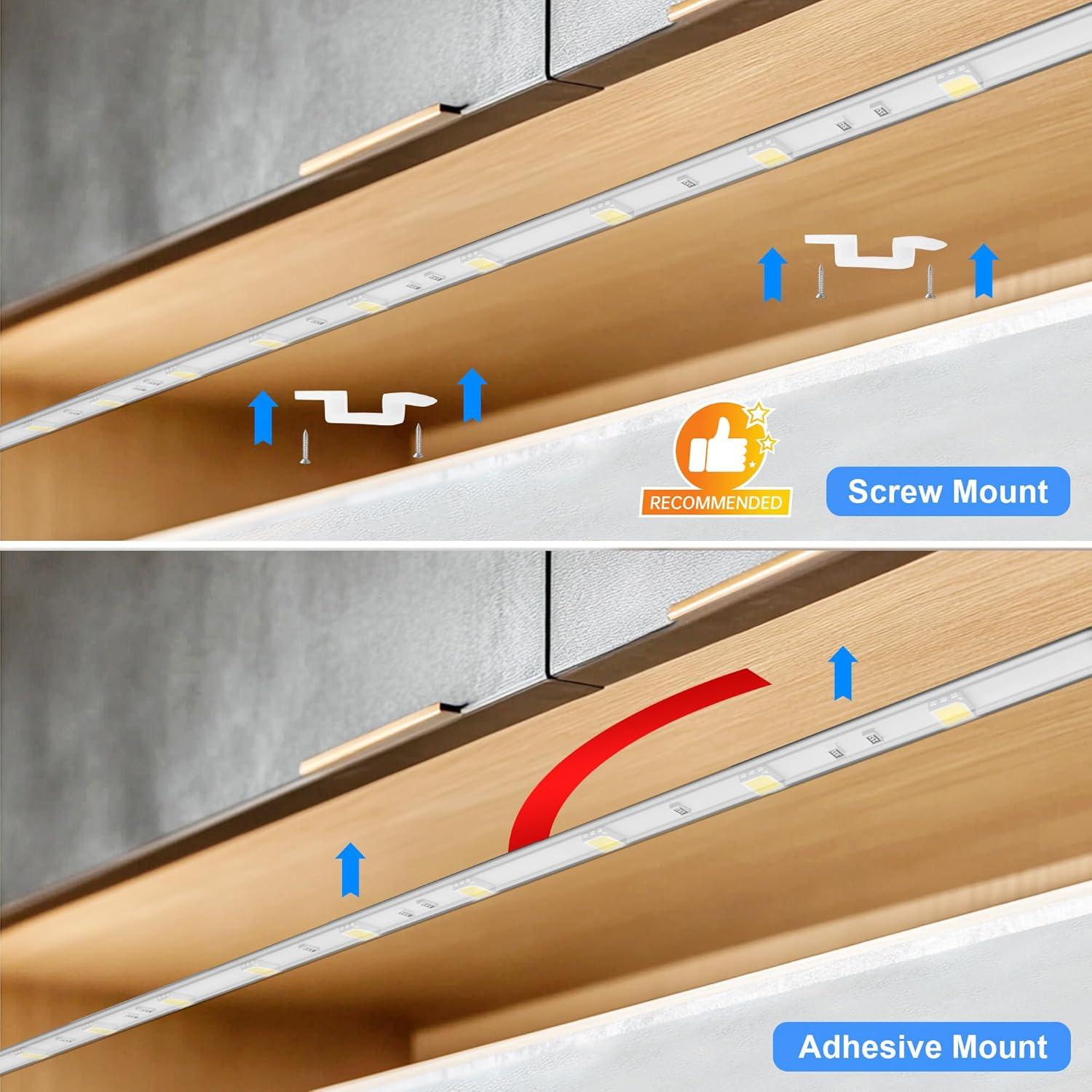 Tira LED bajo gabinete Maylit 60.96 cm 6000K blanca fría