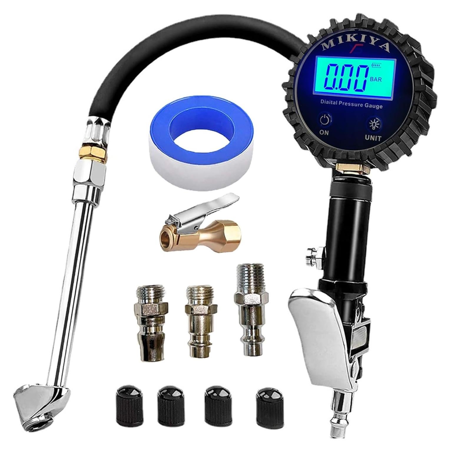 Medidor de Presión de Neumáticos Digital YSmikiya con Inflador 250 PSI