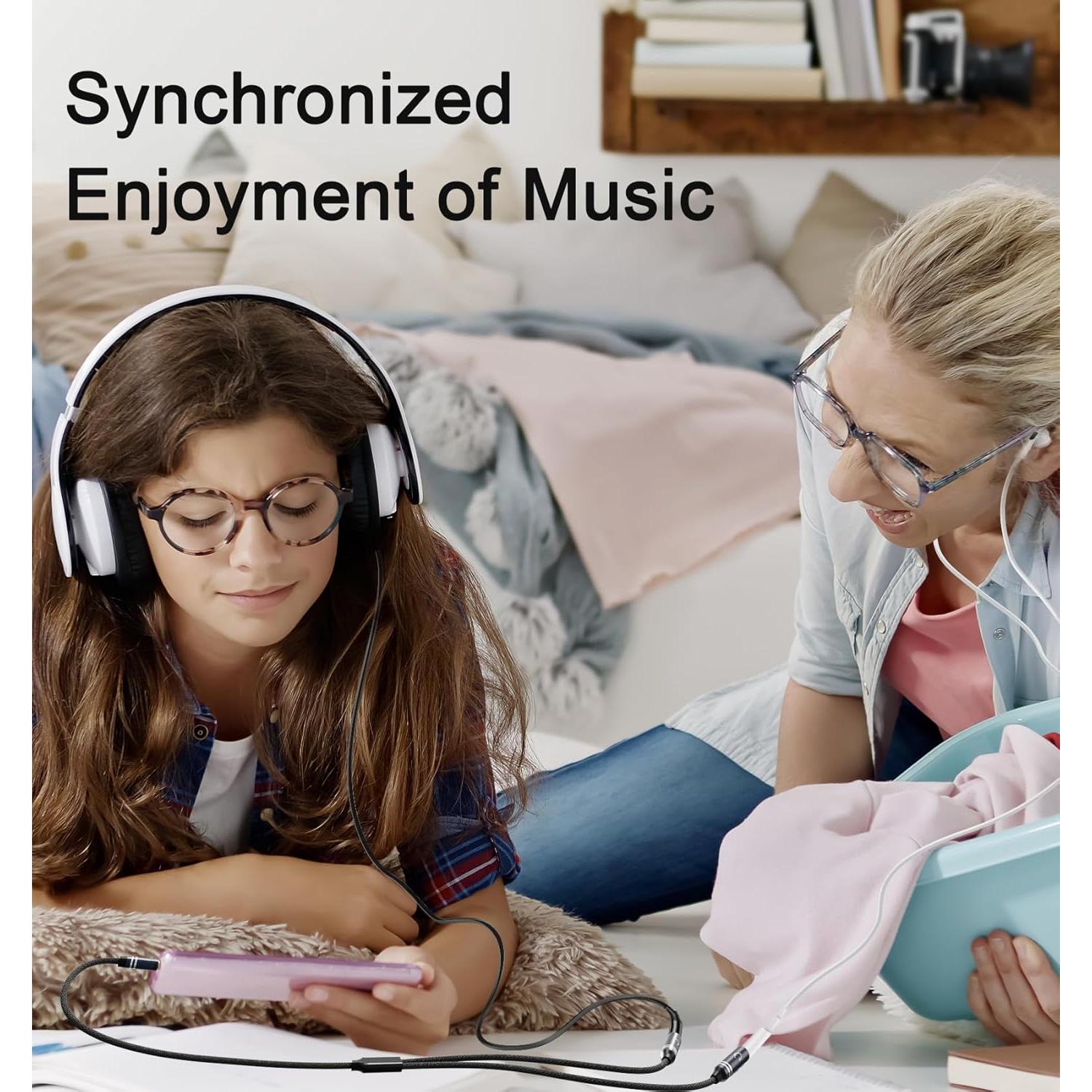 Divisor de Auriculares 3.5mm Jeselry Y - Cable 36cm Hi-Fi