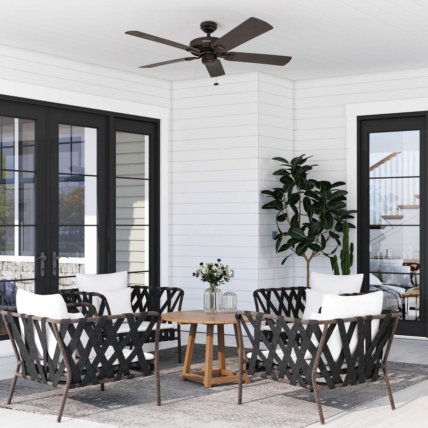 Ventilador de Techo Honeywell Belmar 132 cm Sin Luz Bronce