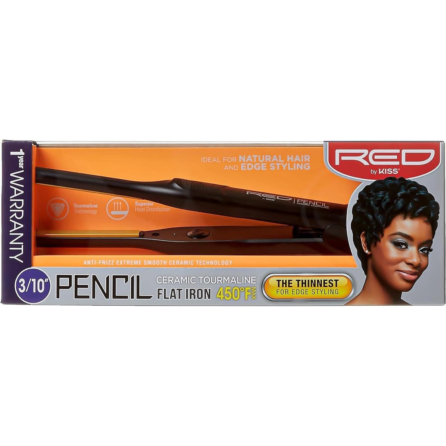 Plancha Plana RED by KISS 0.76 cm Cerámica Tourmalina