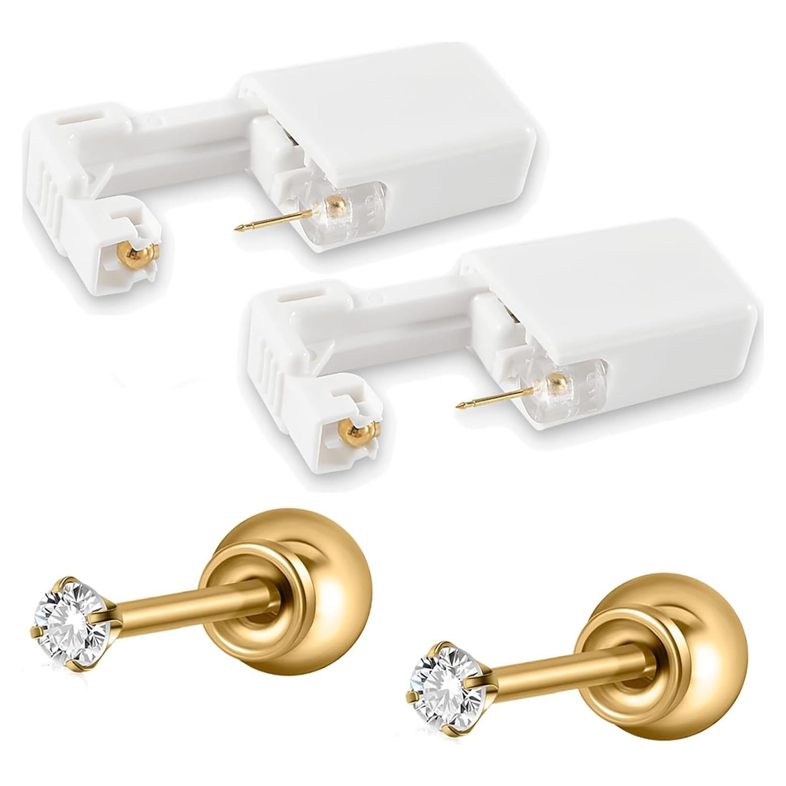 Kit de perforación de orejas desechable Lvyue, 2 unidades