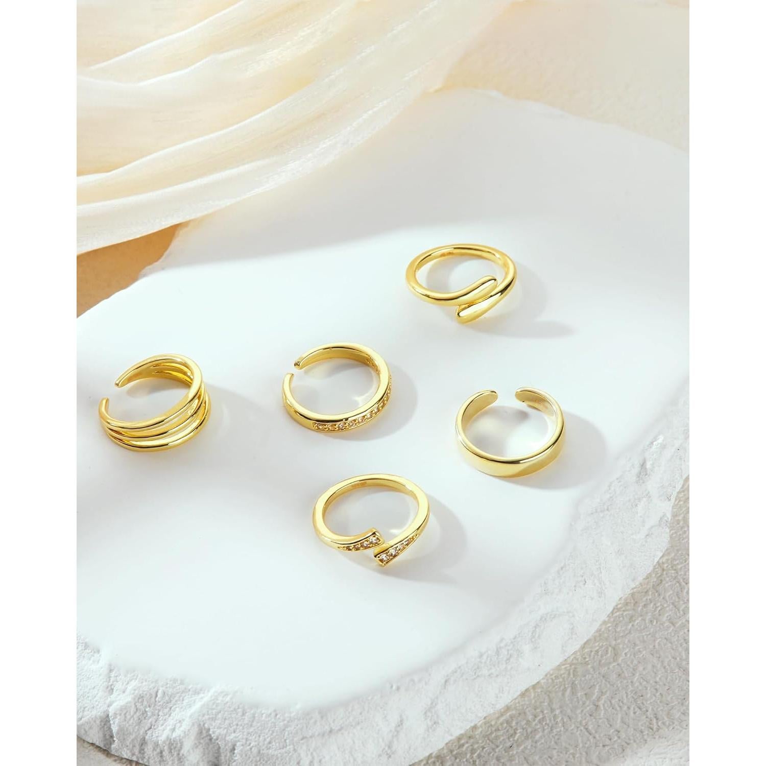 Anillos para dedos de los pies 14K Gold Filled BSJ4U - Ajustables