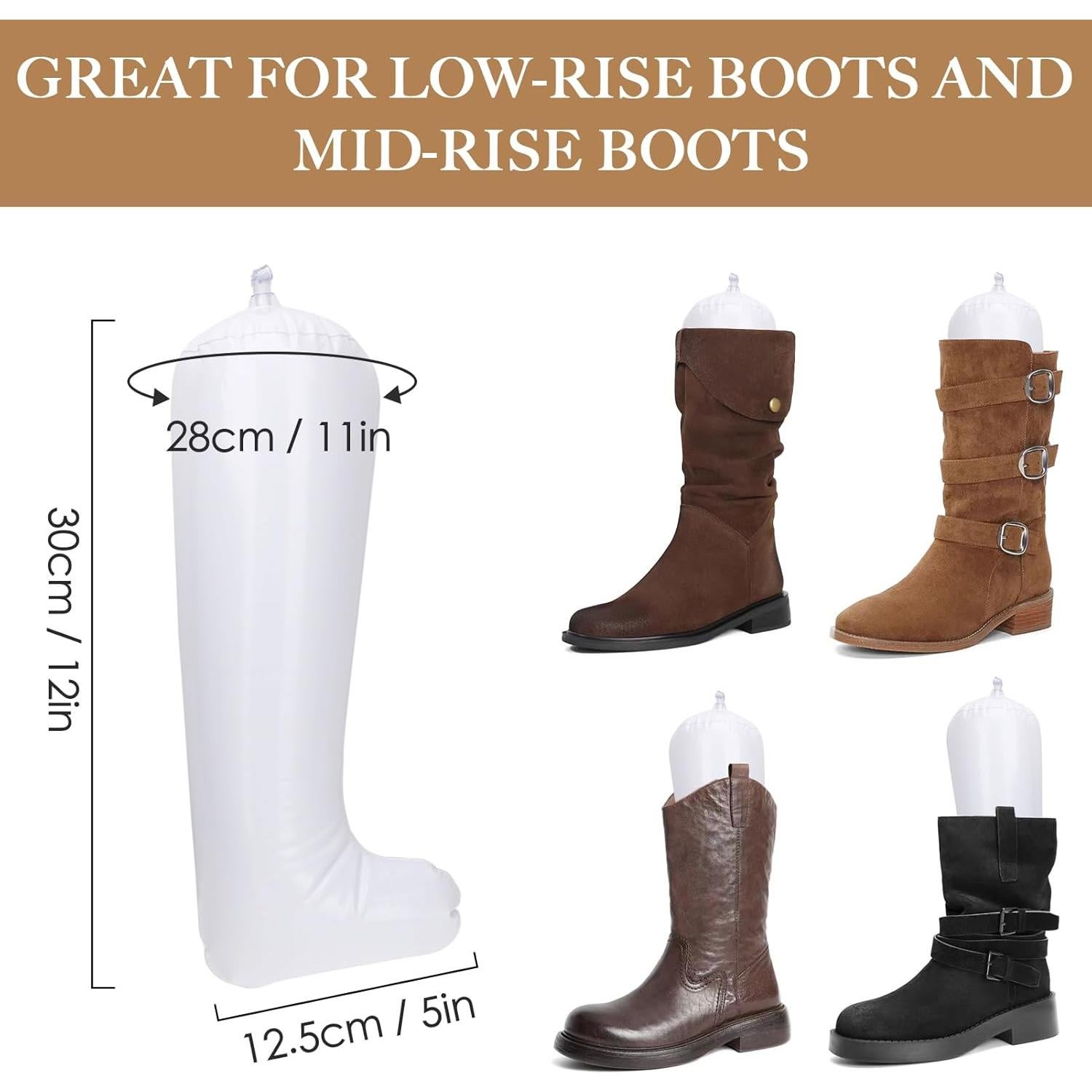 Formadores de Botas Inflables Kilofly - 3 Pares Blancos