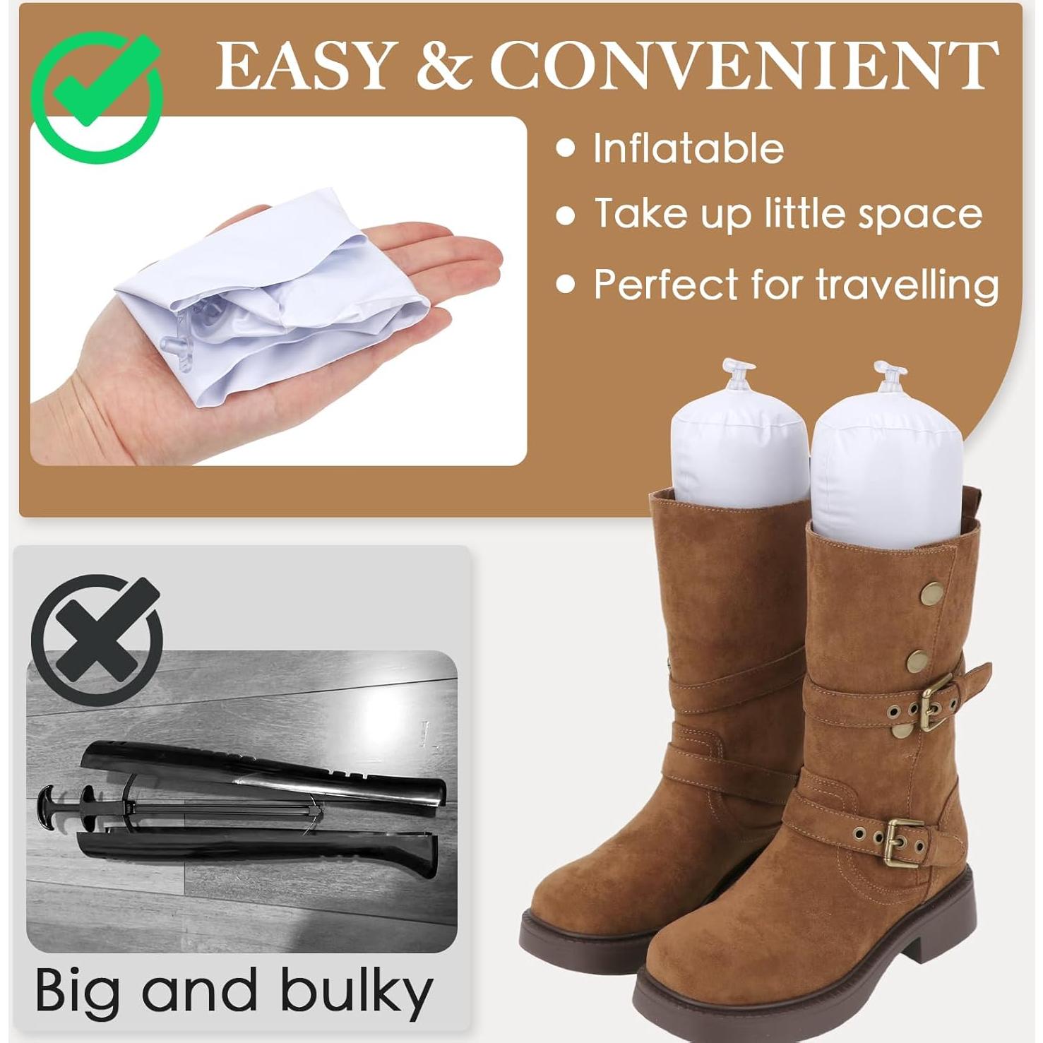 Formadores de Botas Inflables Kilofly - 3 Pares Blancos