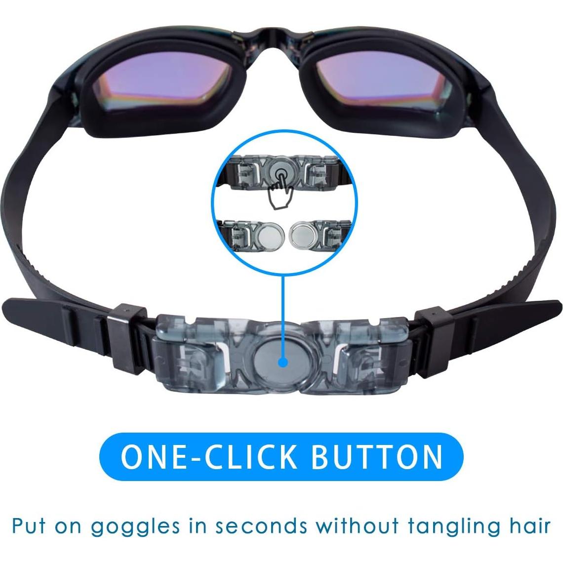 Gafas de natación anti-vaho Keary 2 Pack Aqua/Rosa UV