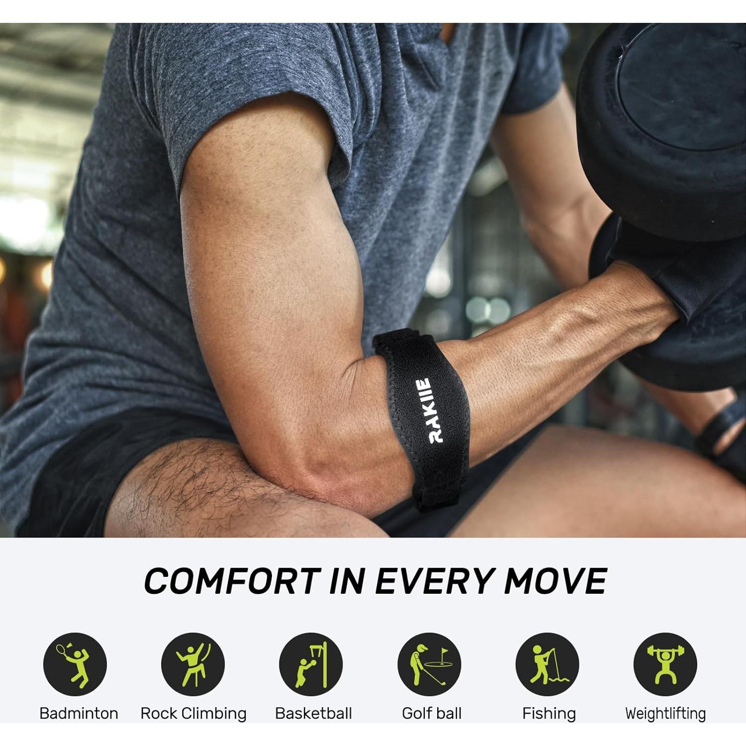 Férula de Codo Rakiie Ajustable para Tendinitis - Azul