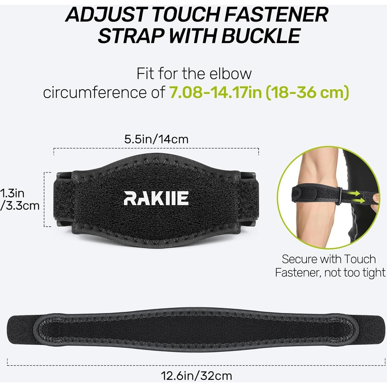 Férula de Codo Rakiie Ajustable para Tendinitis - Azul