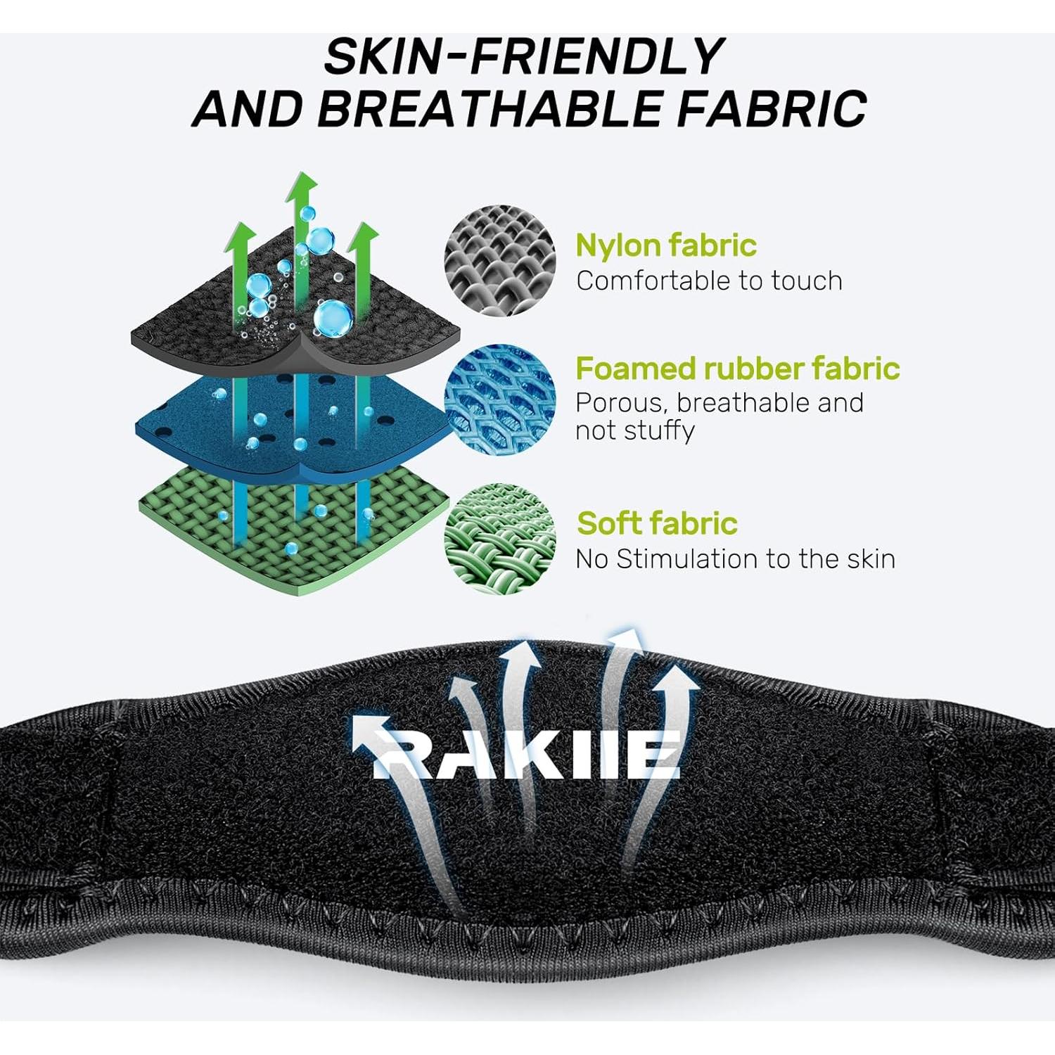 Férula de Codo Rakiie Ajustable para Tendinitis - Azul