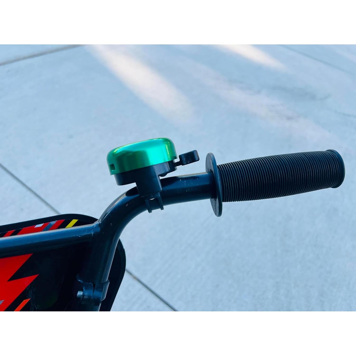 Timbre de Bicicleta para Niños Genérico - Diseño Dinosaurio Verde y Azul