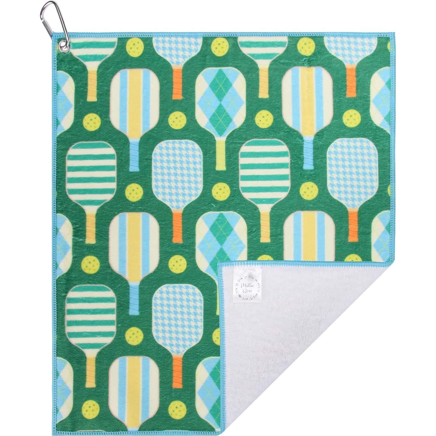 Toalla de Pickleball Millie Rose - Microfibra y Algodón 38x43 cm